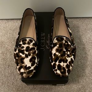 J Crew Collection Calf Hair Loafers